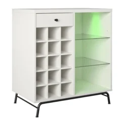 Hannaford Bar Cabinet White - Room & Joy -Room & Joy GUEST 04f3cc3a dcf7 4939 9110 b9a8b4de95d8
