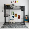 Twin Adele Loft Bed With Desk Black - Room & Joy -Room & Joy GUEST 0553f55a 0537 4707 84ee 3b835281c3c0