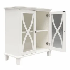 Catrin Accent Cabinet With Glass Doors - Room & Joy -Room & Joy GUEST 06cd3a6b 4b17 42f9 902b 4330ad823206