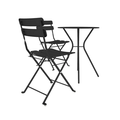 3pc Bistro Set With Folding Chairs - Room & Joy 4 3pc Bistro Set With Folding Chairs - Room & Joy - Image 3
