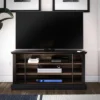 Hoffman Rustic TV Stand For TVs Up To 50" Black And Walnut - Room & Joy -Room & Joy GUEST 06f8d784 211a 49ce 8a61 4472823da9c0