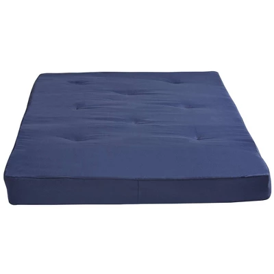 Full 8" Jayce Thermobonded High Density Polyester Fill Futon Mattress Blue - Room & Joy 5 Full 8" Jayce Thermobonded High Density Polyester Fill Futon Mattress Blue - Room & Joy - Image 4