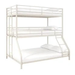 Twin/Twin/Full Zeke Triple Metal Bunk Bed - Room & Joy -Room & Joy GUEST 08b5df5a f233 4306 a8e7 69c98cab9b09
