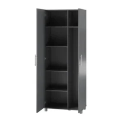 Cabell Tall Asymmetrical Cabinet Graphite Gray - Room & Joy -Room & Joy GUEST 0987c938 80a8 4492 9378 7e496ca5c3ad