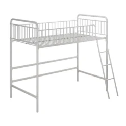 Twin Kaila Metal Loft Bed White - Room & Joy -Room & Joy GUEST 0a2f2e2f 7b96 4b82 978d 208d5c4138c6