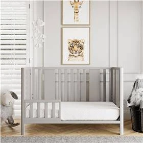 Room & Joy Emmett Curved Post 3-in-1 Crib - Sharkey Gray 8 Room & Joy Emmett Curved Post 3-in-1 Crib - Sharkey Gray - Image 6