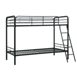 Twin Over Twin Evan Metal Bunk Bed - Room & Joy -Room & Joy GUEST 0bd7b2e8 9097 41b2 ba09 dc2f060fe6dc
