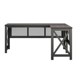 Haskell L Desk With Lift Top Walnut - Room & Joy -Room & Joy GUEST 0c0d5fc4 ad73 4ea2 b6f8 f0f078195eb0