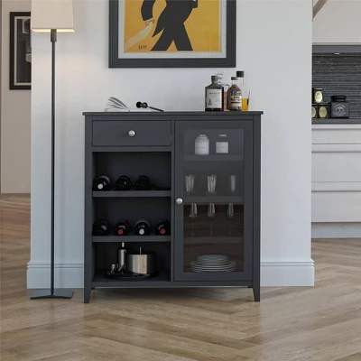 Cardensa Bar Cabinet Black - Room & Joy 4 Cardensa Bar Cabinet Black - Room & Joy - Image 2