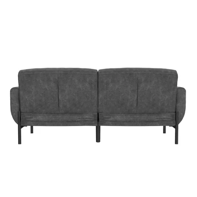 Ash Futon Distressed Faux Leather - Room & Joy 15 Ash Futon Distressed Faux Leather - Room & Joy - Image 13