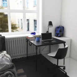 XL 38.5" Fold In Half Card Table With Handle Black - Room & Joy 18 XL 38.5" Fold In Half Card Table With Handle Black - Room & Joy -Room & Joy GUEST 116d238b 1613 48d8 b1a9 02f7db6d7892