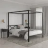 Dax Metal Canopy Bed Black - Room & Joy 2 Dax Metal Canopy Bed Black - Room & Joy -Room & Joy GUEST 14383cad 5c8e 4744 b10a 466532091335