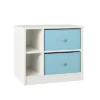 Elannie Avenue Nightstand With 2 Fabric Bins - Room & Joy -Room & Joy GUEST 146284f2 f480 4eae 96f0 539cc23cf73f