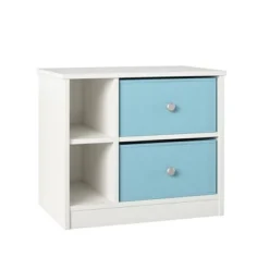 Elannie Avenue Nightstand With 2 Fabric Bins - Room & Joy