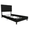 Twin Janford Upholstered Bed Black Faux Leather - Room & Joy -Room & Joy GUEST 152b7e3d b5f8 4705 9cab 4c0707334bb5