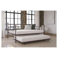 Milan Metal Daybed And Trundle - Room & Joy -Room & Joy GUEST 15347c0b 5fb7 4510 b0fb aa7b596e0aba