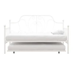 Twin Leila Metal Daybed And Trundle White - Room & Joy -Room & Joy GUEST 15811312 71a8 4da3 bd8f 19538c898d18