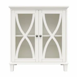 Catrin Accent Cabinet With Glass Doors - Room & Joy -Room & Joy GUEST 15acea98 2b02 42ca 9d4e e2e246547a29