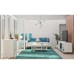 Hannaford Bar Cabinet White - Room & Joy -Room & Joy GUEST 1613c43e d3f1 427c a9a2 2b5b28435542