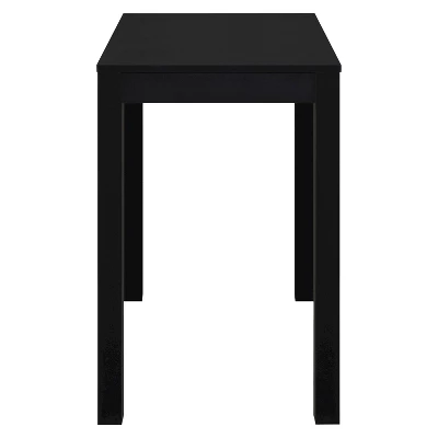 George Wood Writing Desk With Drawers Black - Room & Joy 4 George Wood Writing Desk With Drawers Black - Room & Joy - Image 2