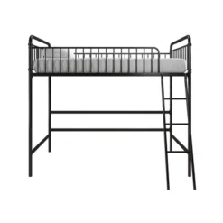 Twin Kaila Metal Loft Bed Black - Room & Joy -Room & Joy GUEST 166e1fe4 7c54 477c 9ee0 e1f762a9b7a9