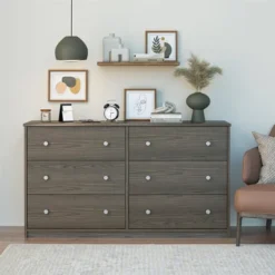 Eads Lane 6 Drawer Wide Dresser - Room & Joy