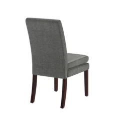Set Of 2 Cale Upholstered Dining Chairs Gray Linen With Dark Base - Room & Joy -Room & Joy GUEST 17d2db40 6390 4662 8a29 abdc26cc7055