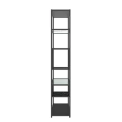 72" Eos Bookcase Etagere Marble/Glass Black - Room & Joy -Room & Joy GUEST 1a3b92a0 8143 47e8 9c1d c68767ae8007