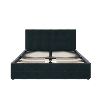 Rosalie Velvet Upholstered Bed W/Storage - Room & Joy 8 Rosalie Velvet Upholstered Bed W/Storage - Room & Joy - Image 6