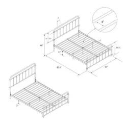 Waldorf Metal Bed - Room & Joy -Room & Joy GUEST 1d6d3952 641b 4796 9aef f458cb803853