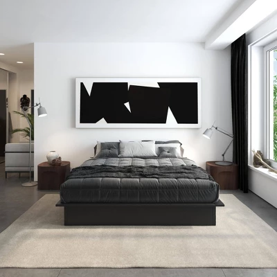 King Milania Faux Leather Upholstered Platform Bed - Room & Joy 5 King Milania Faux Leather Upholstered Platform Bed - Room & Joy - Image 3