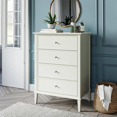 4 Drawer Durham Traditional Dresser White - Room & Joy 3 4 Drawer Durham Traditional Dresser White - Room & Joy