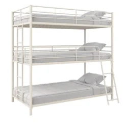 Triple Twin Zeke Metal Bunk Bed - Room & Joy -Room & Joy GUEST 215ae8b1 75d0 43d6 b8d2 0ec33185bb16