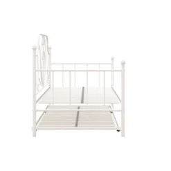 Twin Leila Metal Daybed And Trundle White - Room & Joy -Room & Joy GUEST 22c96d4c cccf 487a a639 ed54bc646f96