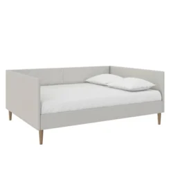 Valerian Upholstered Daybed Gray Linen - Room & Joy -Room & Joy GUEST 22cc434b 9845 482e 896e f3c36d59e84c