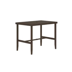 Room & Joy 24 Outdoor Steel Rectangle Bar Table Dark Brown - Room & Joy