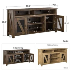 Landson TV Stand For TVs Up To 60" Rustic - Room & Joy -Room & Joy GUEST 247c9c92 02ec 4f32 8cf4 d5e0d71edc7a