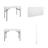 4' Straight Folding Multi-Purpose Utility Table White - Room & Joy -Room & Joy GUEST 2641507c ffa3 491e a7da f7fe99f6e847