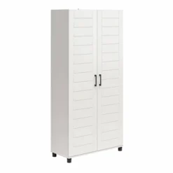 Portford 36" Wide 2 Door Shiplap Cabinet White - Room & Joy -Room & Joy GUEST 2680ea1b 8677 4ec2 8f45 ca0c02ce5c81