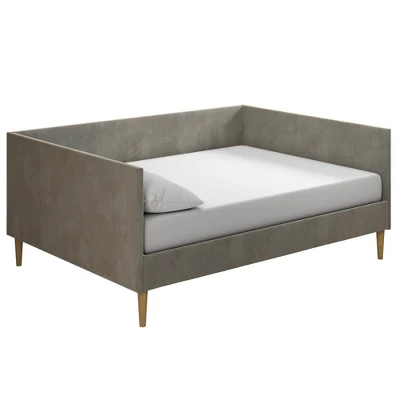 Full Fabio Velvet Mid Century Daybed - Room & Joy 12 Full Fabio Velvet Mid Century Daybed - Room & Joy - Image 10