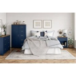Henry 6 Drawer Walnut Top Wide Dresser Navy - Room & Joy -Room & Joy GUEST 2bcfb353 ed7a 4d63 9d68 f17efe4fa18b