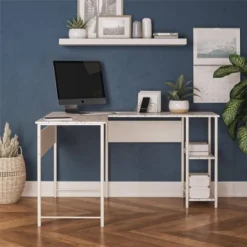 Woodbury L Desk Terrazzo - Room & Joy -Room & Joy GUEST 2cea5281 3ac4 4855 852c 25b8ca9340b3