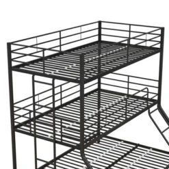 Twin/Twin/Full Zeke Triple Metal Bunk Bed - Room & Joy -Room & Joy GUEST 2e2cb432 3b32 493e 8cdd a0c2b0574759