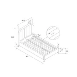 Cara Velvet Upholstered Bed - Room & Joy -Room & Joy GUEST 30283b4f 7389 4f9d a78a 3cf2ac1e7afd
