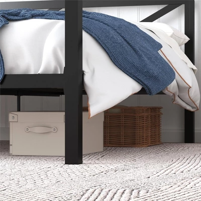 Dax Metal Canopy Bed Black - Room & Joy 12 Dax Metal Canopy Bed Black - Room & Joy - Image 10