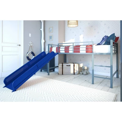 Kids' Melia Junior Metal Loft Bed With Slide - Room & Joy 4 Kids' Melia Junior Metal Loft Bed With Slide - Room & Joy - Image 2