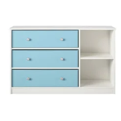 Elannie Avenue Wide Dresser With 3 Fabric Bins - Room & Joy -Room & Joy GUEST 393b9671 9f44 49ea a69e 0fb32a508673