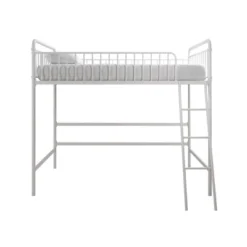 Twin Kaila Metal Loft Bed White - Room & Joy -Room & Joy GUEST 3a8681a8 917d 4332 aa62 0db68cdda968