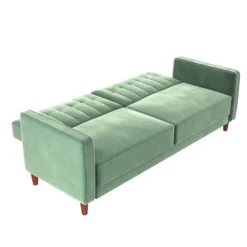 Pin Tufted Velvet Transitional Futon - Room & Joy -Room & Joy GUEST 3bc02c47 3d22 400d a527 ba1cb425208c