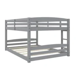 Full Over Full Alaina Floor Wood Bunk Bed - Room & Joy -Room & Joy GUEST 3ea24855 22f0 43c3 b912 d7b232946b36